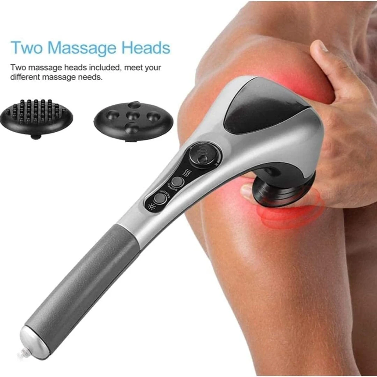 Double Heads Heating Massager