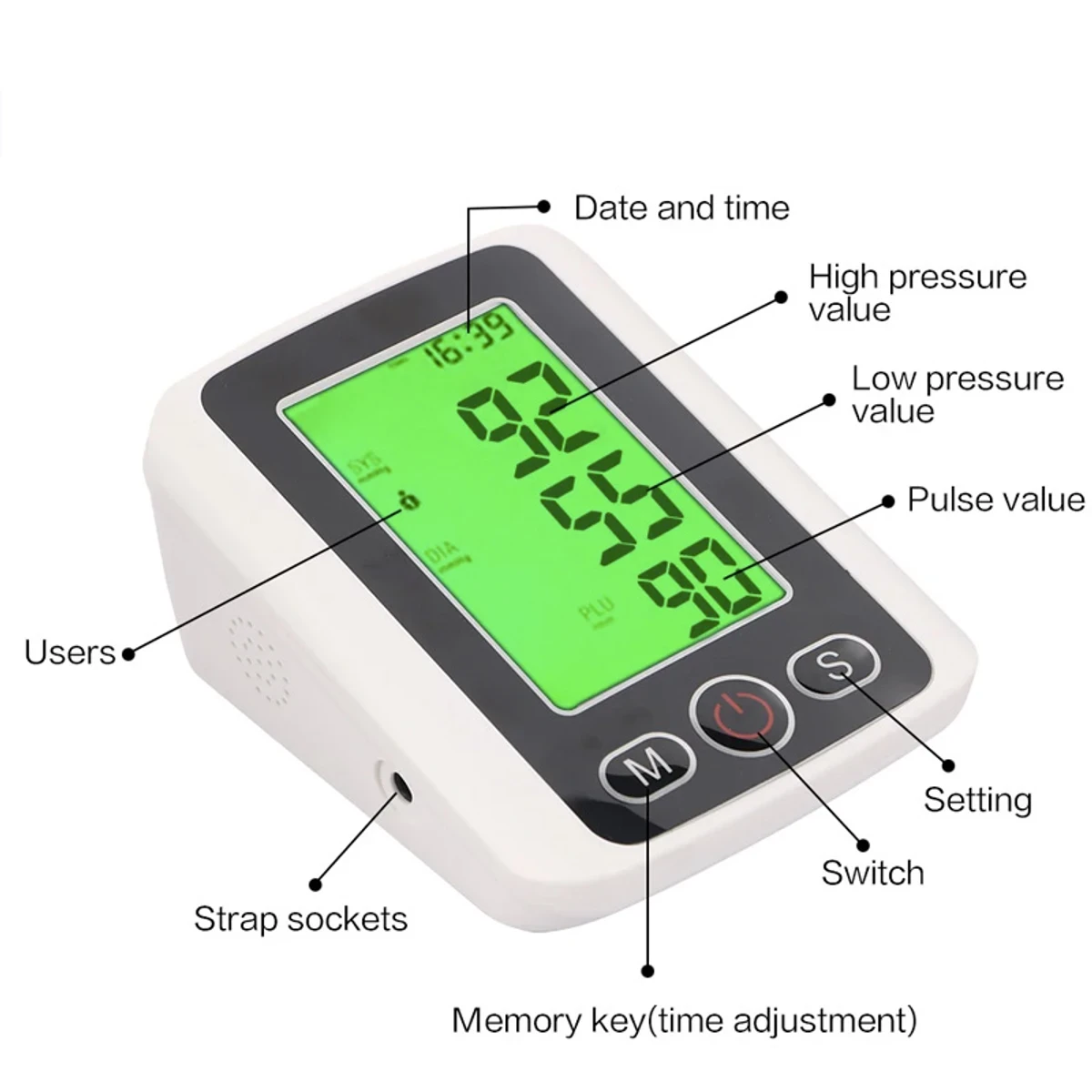 High Quality Digital Blood Pressure Monitor with Voice Function (৪ বছরের ওয়ারেন্টি) - Image 5