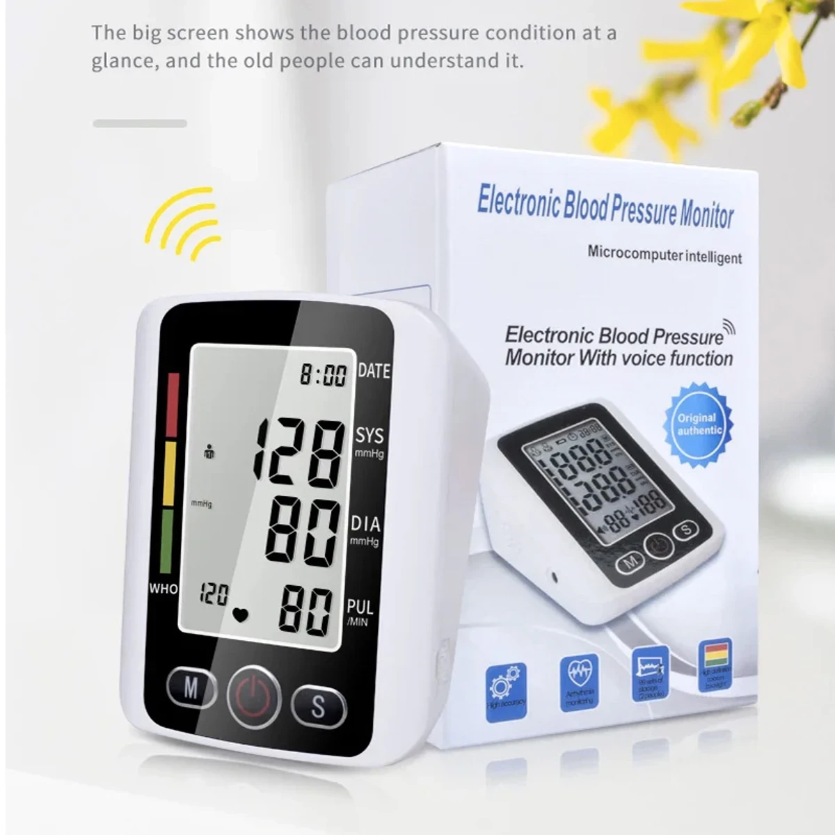 High Quality Digital Blood Pressure Monitor with Voice Function (৪ বছরের ওয়ারেন্টি) - Image 3