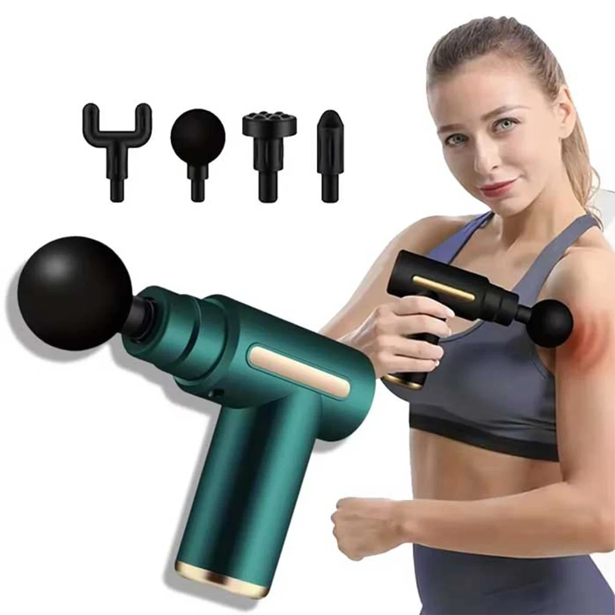 5 in 1 Gun Massager Rechargeable (1 year warranty )